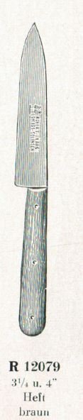 ROBERT KLAAS "Storchmesser" Küchenmesser 3 1/4", Klingenlänge ca. 8 cm, Typ 12079