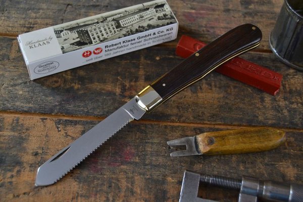 BERTRAM Vespermesser "Trapper", Heftlänge 10,5 cm, Klinge mit Säge